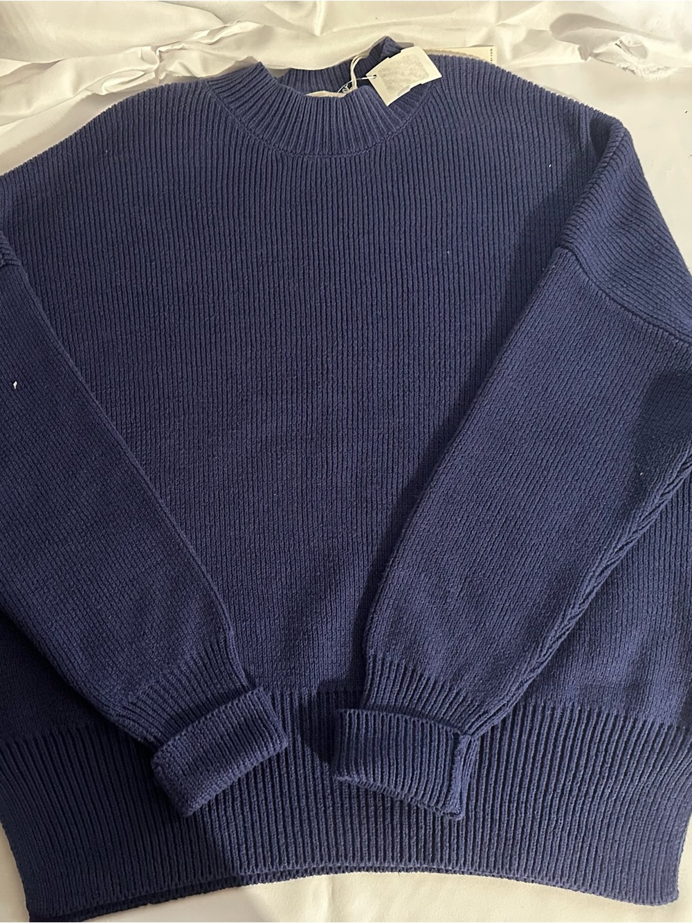By Together Navy Ribbed Turtleneck Sweater - Cozy Knit Pullover